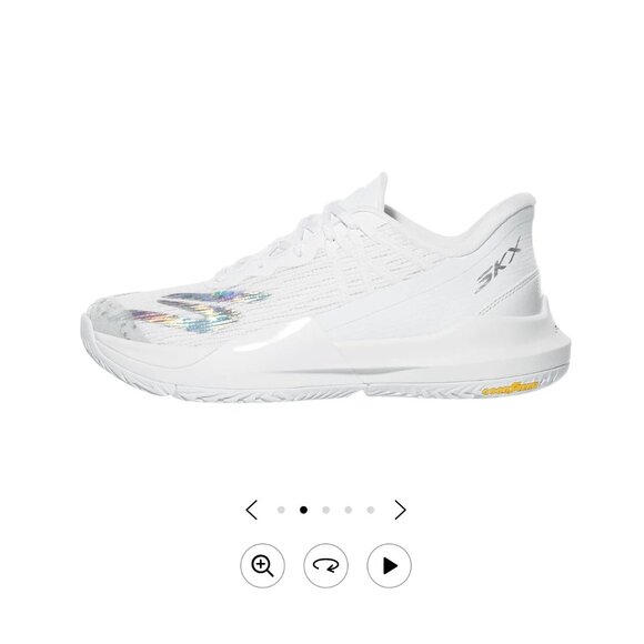 Skechers Baseline Bully Tennis Court Shoe - Women's - White/Silver - 10 - New - Picture 2 of 5